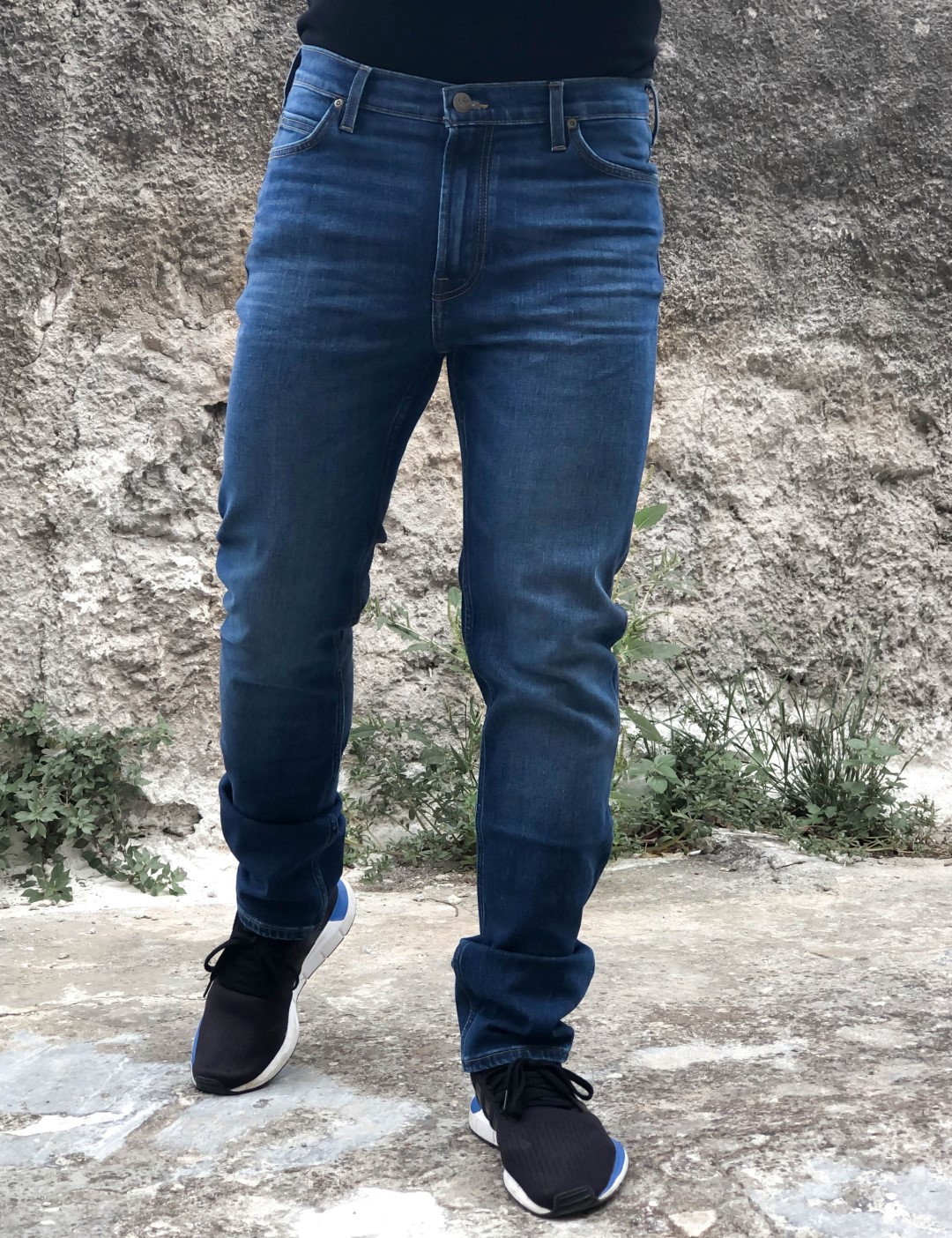 Lee Rider Slim ανδρικό τζιν παντελόνι σκούρο μπλε L701DHLL